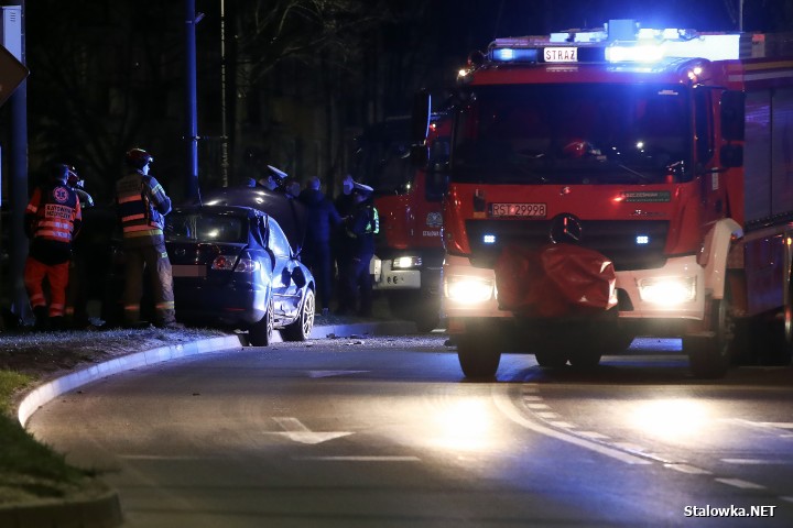 Wypadek na skrzyżowaniu przy Patriocie. 1 osoba ranna.