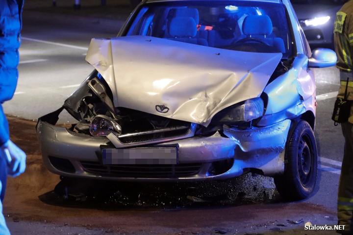 Wypadek na skrzyżowaniu przy Patriocie. 1 osoba ranna.