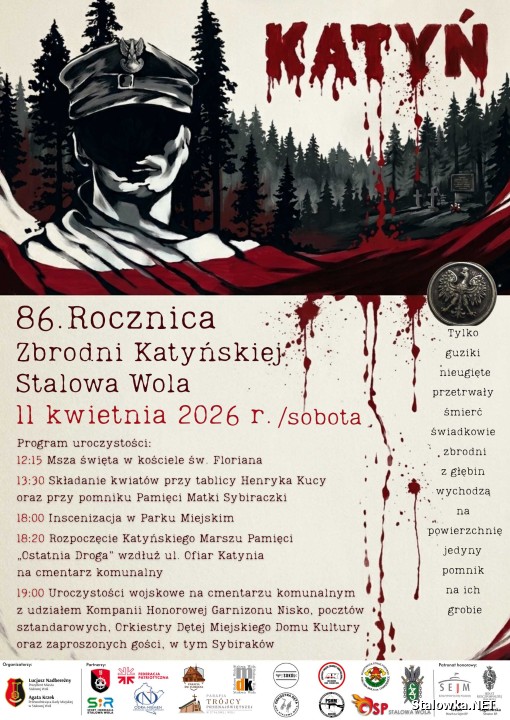 Pamięć, która nie gaśnie - Stalowa Wola uczci rocznicę Zbrodni Katyńskiej.
