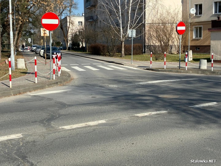 Ulica powiatowa Adama Mickiewicza. To na niej znajduje się przejście dla pieszych z sygnalizacją na wezwanie.