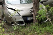 Auto wjechało w drzewo. Poszkodowana trafiła do szpitala.