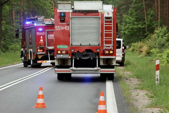 Auto wjechało w drzewo. Poszkodowana trafiła do szpitala.