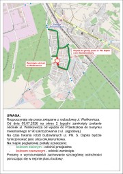 Uwaga! Czasowe zamknięcie ul. Wańkowicza.