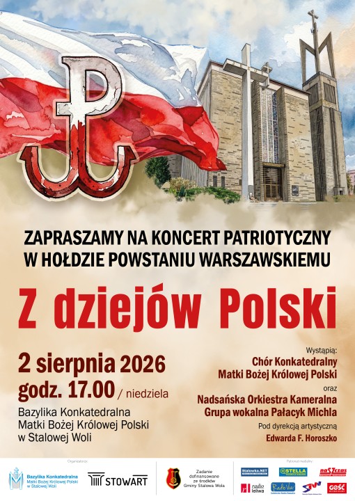 Z dziejów Polski - koncert upamiętniający 82. rocznicę wybuchu Powstania Warszawskiego.