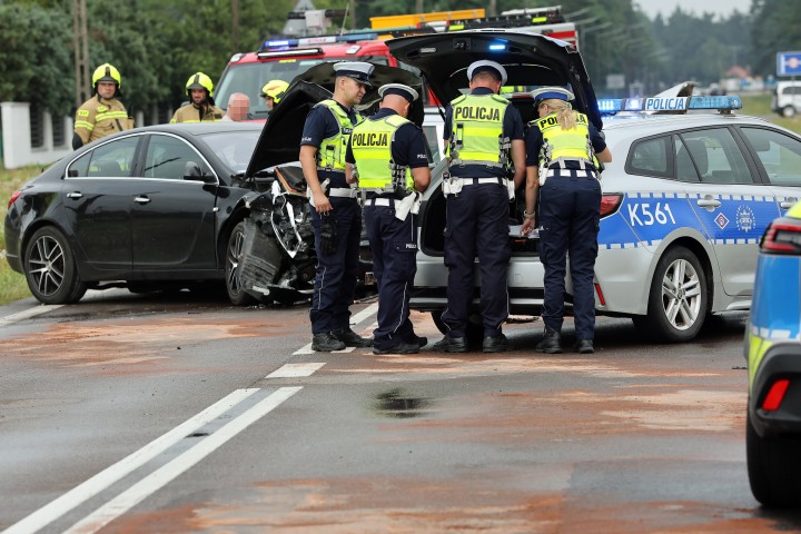 Pysznica: czołowe zderzenie dwóch pojazdów.