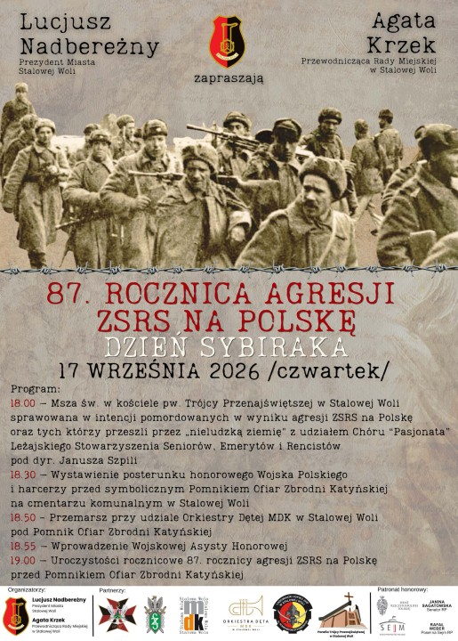 17 września oddamy hołd ofiarom sowieckiej agresji. Dzień Sybiraka.