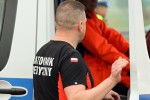 Czołowe zderzenie busa z osobówką. 3 osoby ranne.