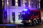 Strażacy zanim odjechali upewnili się ponownie, czy rzeczywiście nie ma zagrożenia pożarowego.
