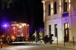 Strażacy zanim odjechali upewnili się ponownie, czy rzeczywiście nie ma zagrożenia pożarowego.