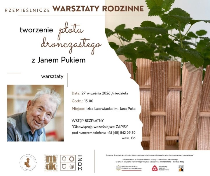 Rzemieślnicze warsztaty rodzinne z Janem Pukiem.