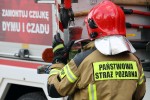 Pożar samochodu na Alejach Jana Pawła II w Stalowej Woli.