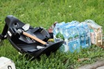 Pożar samochodu na Alejach Jana Pawła II w Stalowej Woli.
