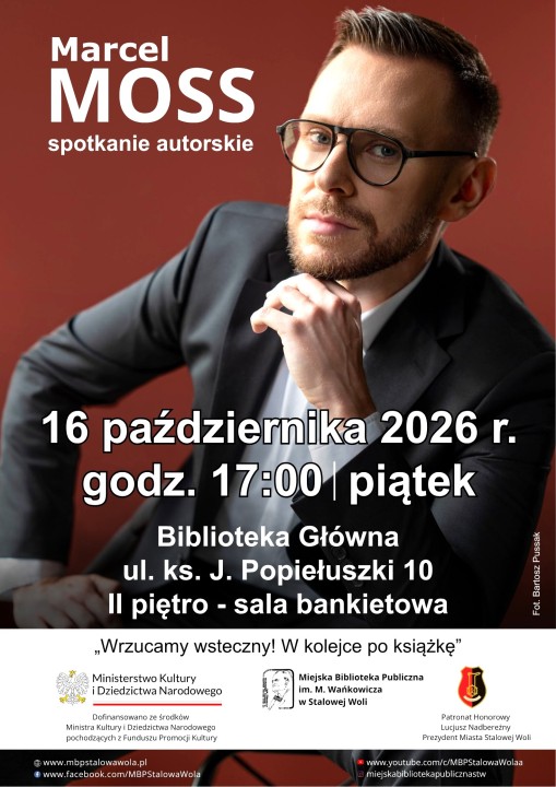 Marcel Moss to pisarz, którego książki regularnie osiągają status bestsellerów i wywołują gorące dyskusje na temat istotnych problemów społecznych.