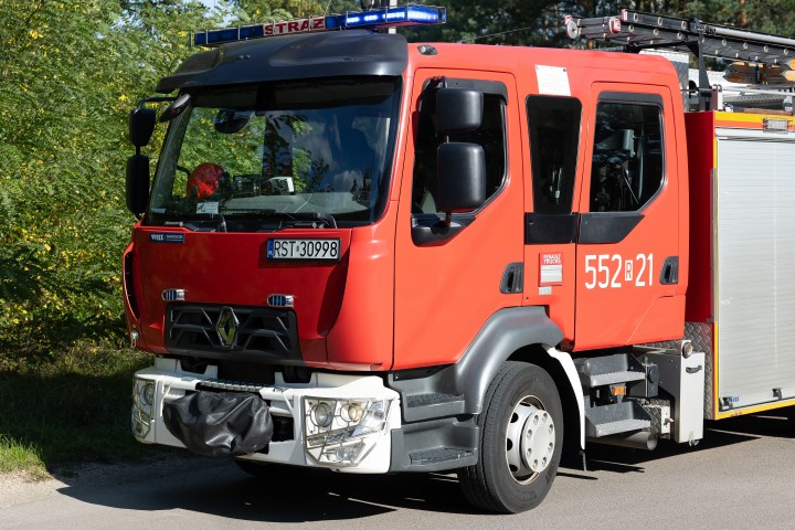 Ranny motocyklista z BMW trafił do szpitala. Do wypadku doszło w gminie Pysznica.