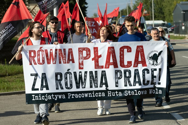 Pikieta przed Hutą Stalowa Wola S.A.