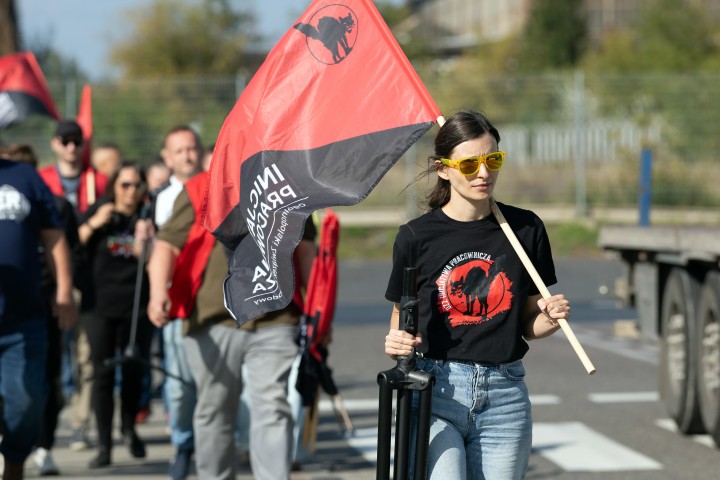 Pikieta przed Hutą Stalowa Wola S.A.
