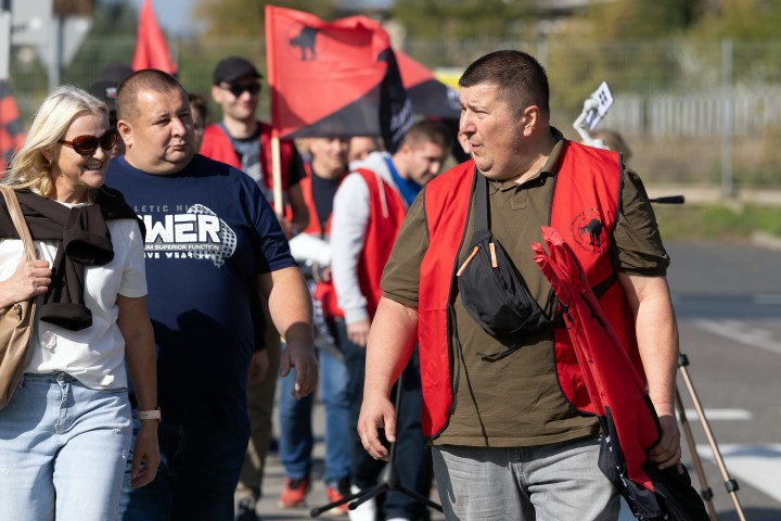 Pikieta przed Hutą Stalowa Wola S.A.