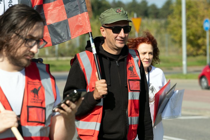 Pikieta przed Hutą Stalowa Wola S.A.
