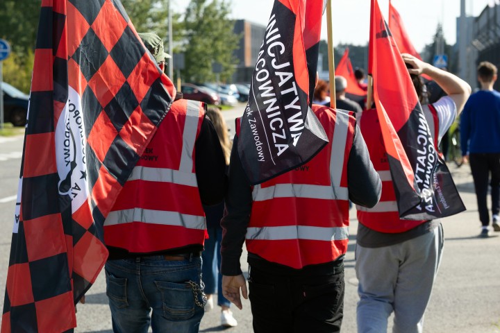Pikieta przed Hutą Stalowa Wola S.A.
