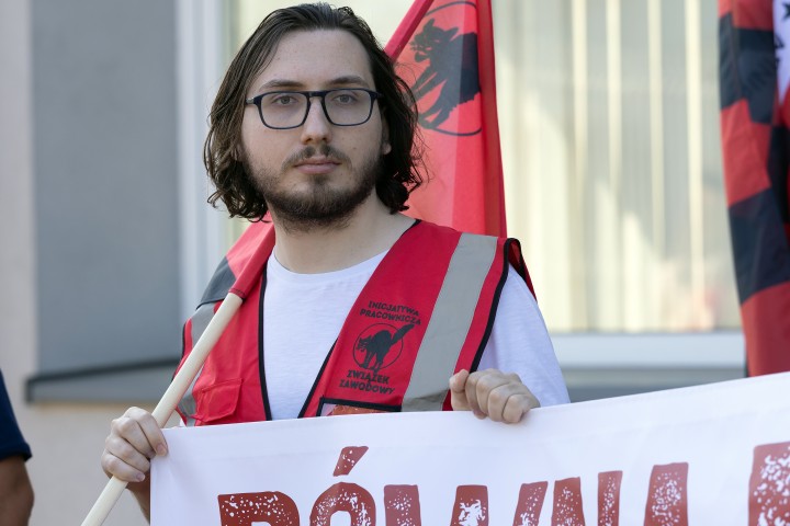 Pikieta przed Hutą Stalowa Wola S.A.
