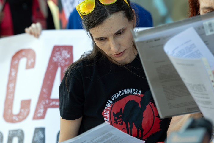 Pikieta przed Hutą Stalowa Wola S.A.