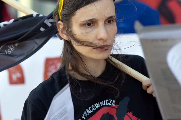 Pikieta przed Hutą Stalowa Wola S.A.