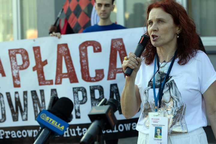 Pikieta przed Hutą Stalowa Wola S.A.