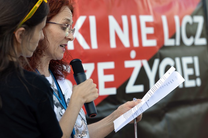 Pikieta przed Hutą Stalowa Wola S.A.