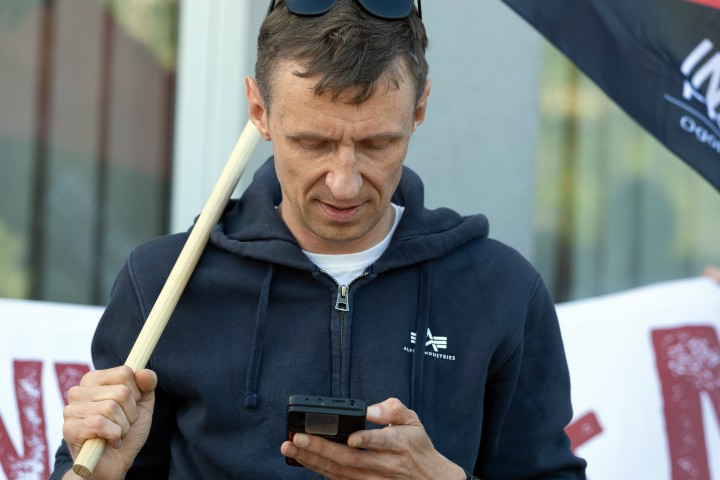 Pikieta przed Hutą Stalowa Wola S.A.
