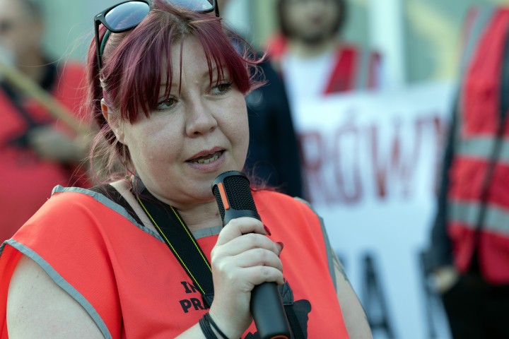 Pikieta przed Hutą Stalowa Wola S.A.