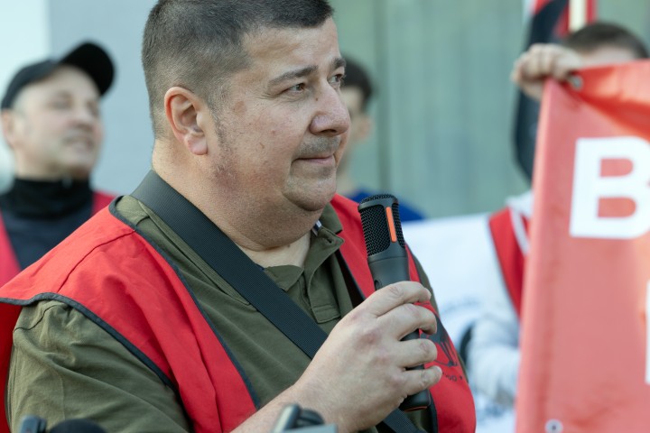Pikieta przed Hutą Stalowa Wola S.A.