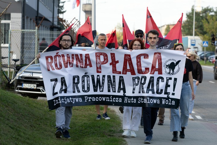 Pikieta przed Hutą Stalowa Wola S.A.