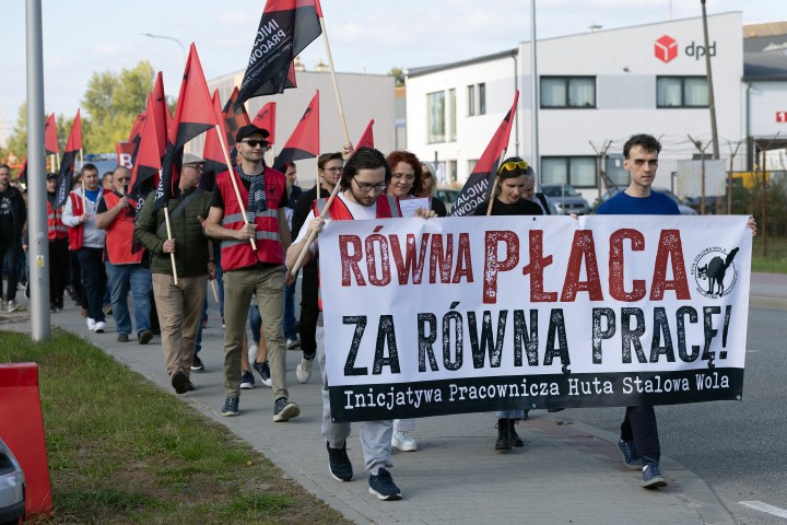 Pikieta przed Hutą Stalowa Wola S.A.