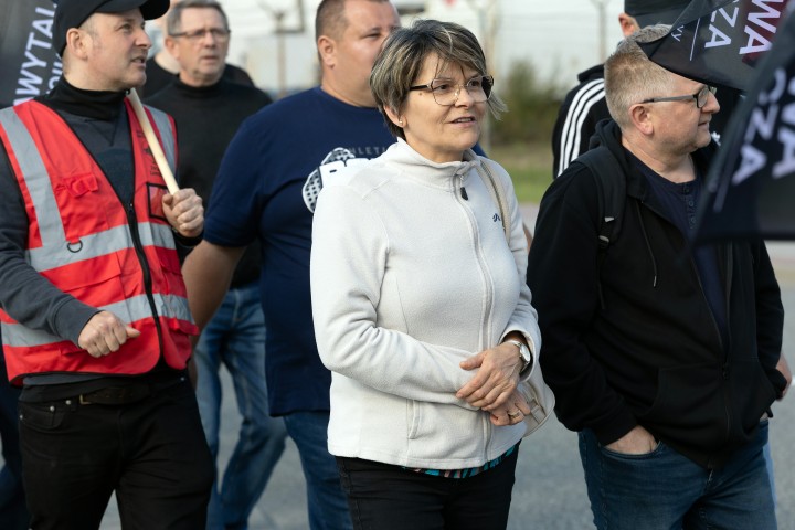 Pikieta przed Hutą Stalowa Wola S.A.