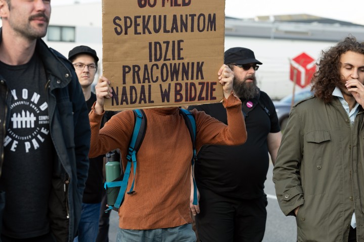 Pikieta przed Hutą Stalowa Wola S.A.