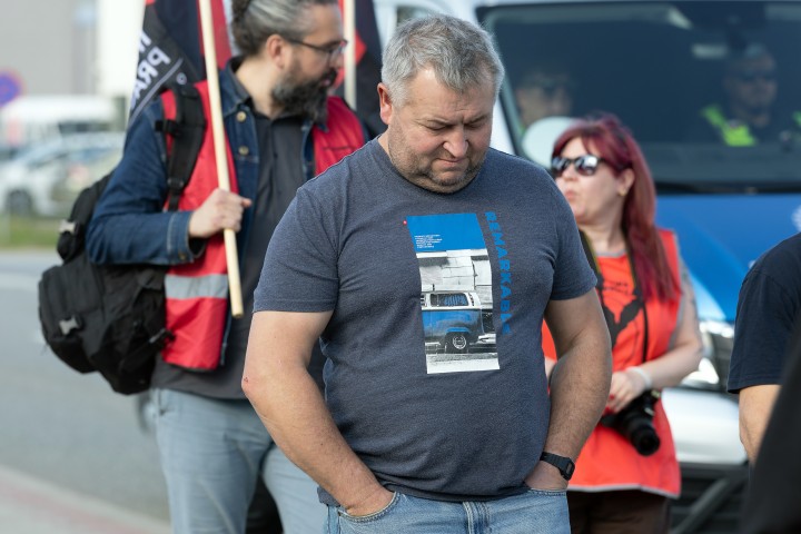 Pikieta przed Hutą Stalowa Wola S.A.