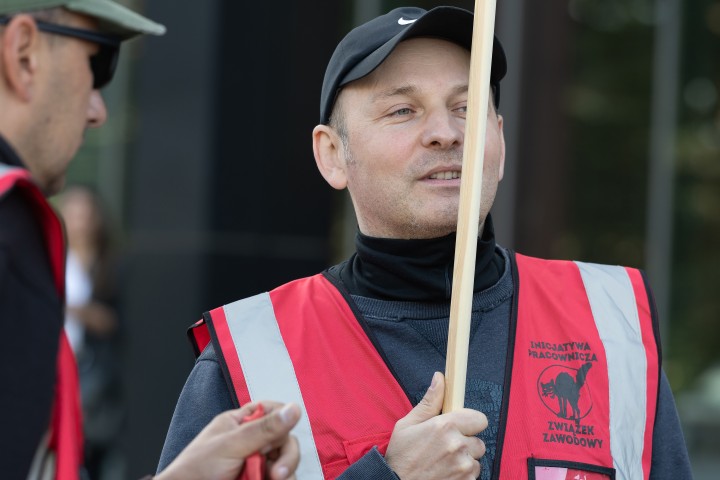 Pikieta przed Hutą Stalowa Wola S.A.
