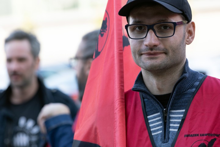 Pikieta przed Hutą Stalowa Wola S.A.