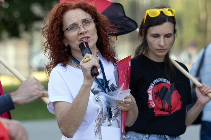 Pikieta przed Hutą Stalowa Wola S.A.