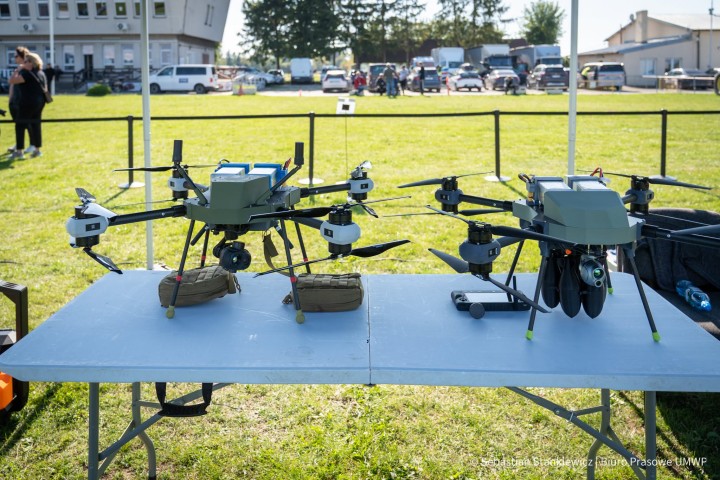 Na lotnisku w Turbi (gmina Zaleszany), odbyły się zamknięte pokazy dynamiczne systemów i platform bezzałogowych (Dual Use Drone Showcase).