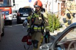 Stalowa Wola: pożar w bloku na osiedle Śródmieście. Z mieszkania wyprowadzono starszą kobietę.