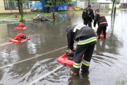 W wyniku dosyć intensywnych opadów deszczu w Stalowej Woli zalanych zostało kilka ulic.