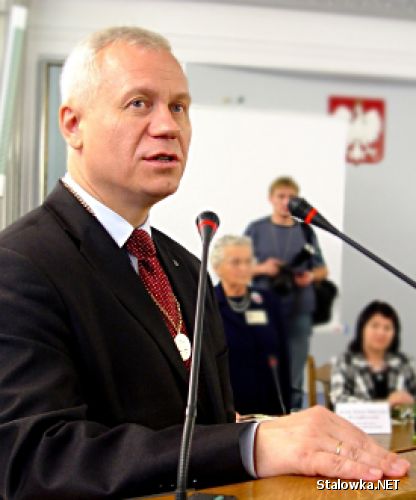 Marszałek Marek Jurek w Sali Kolumnowej Sejmu RP.