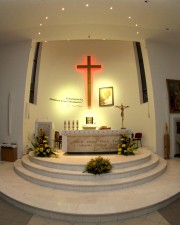 Po beatyfikacji Jana Pawła II decyzją bpa Krzysztofa Nitkiewicza od dnia 1 czerwca 2011 r. otrzymała nazwę Parafia pod wezwaniem Bł. Jana Pawła II.