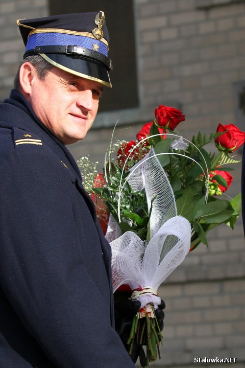Msza Święta za Ojczyznę. Na zdjęciu: Jerzy Lipko, zastępca komendanta KP PSP w Stalowej Woli. 