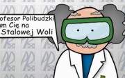 Profesor Polibudzki to bohater nowego komiksu, reklamującego stalowowolską Politechnikę.