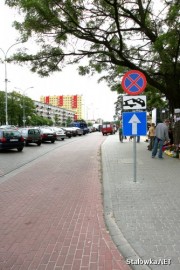 Parkingi w okolicy Hali Targowej w Stalowej Woli to pole walki między handlarzami i klientami. 
