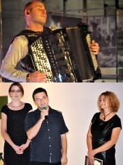 Marcin Wyrostek ze swoim zespołem zaśpiewał w Stalowej Woli w 75 rocznicę powstania COP, a Woynarowski otworzył swoją wystawę.