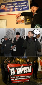 Organizator dzisiejszej pikiety przed biurem SLD w Stalowej Woli Marcin Siembida, stanął na czele utworzonego dziś Ruch Narodowego w naszym mieście.