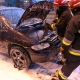 Stalowa Wola: DK77: zapalił się samochód na Jana Pawła II